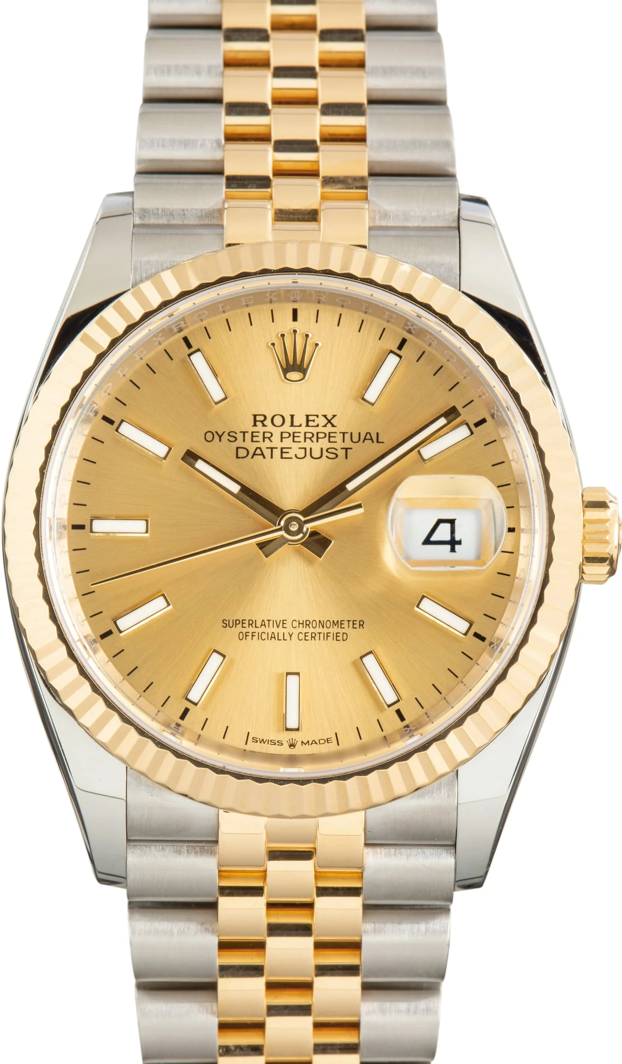 Used Two Tone Rolex Datejust 36 Champagne Dial Ref 126233 - 1