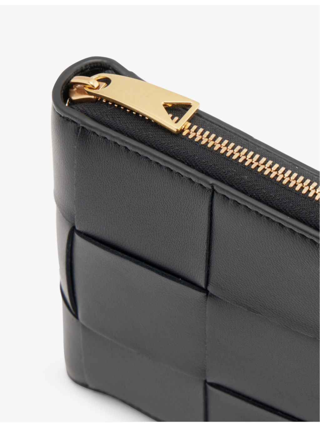 Intrecciato padded zip-around leather wallet - 2