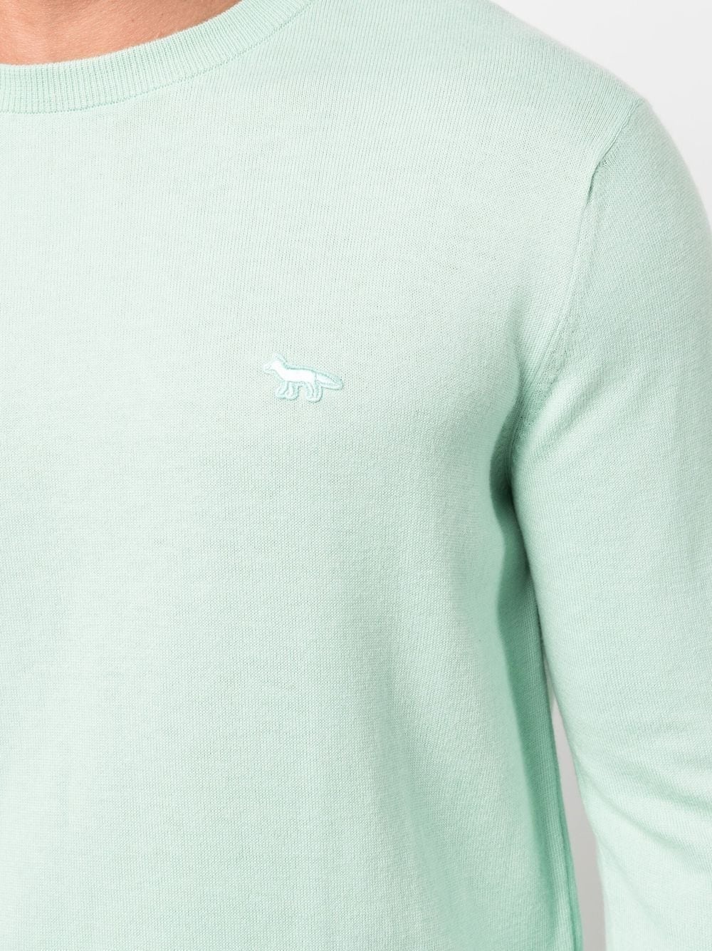 chest logo-patch detail jumper - 5