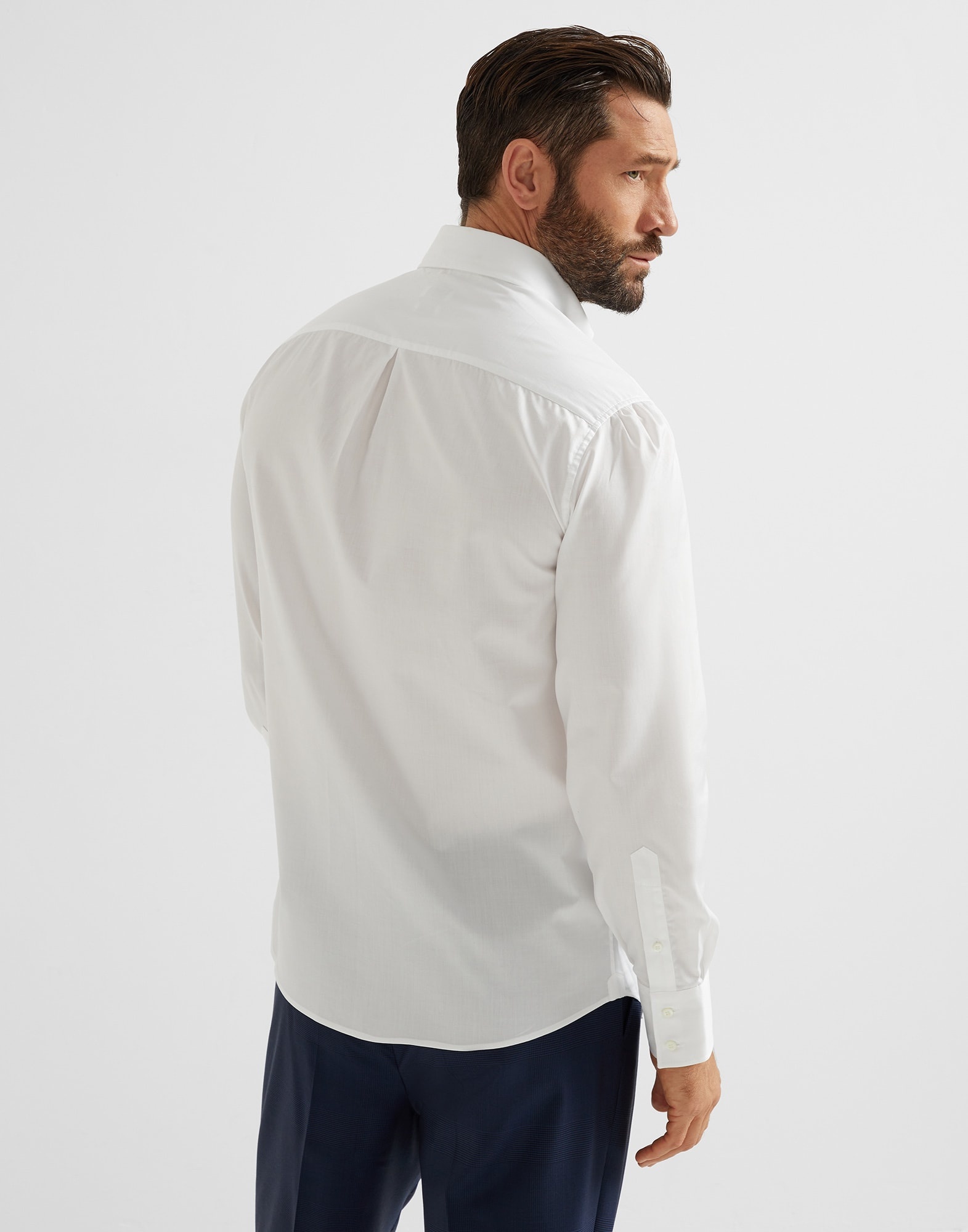 Twill basic fit shirt with button-down collar - 2