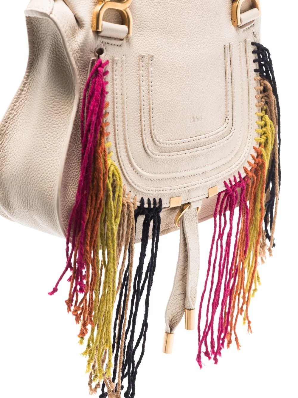 Marcie fringed tote bag - 5