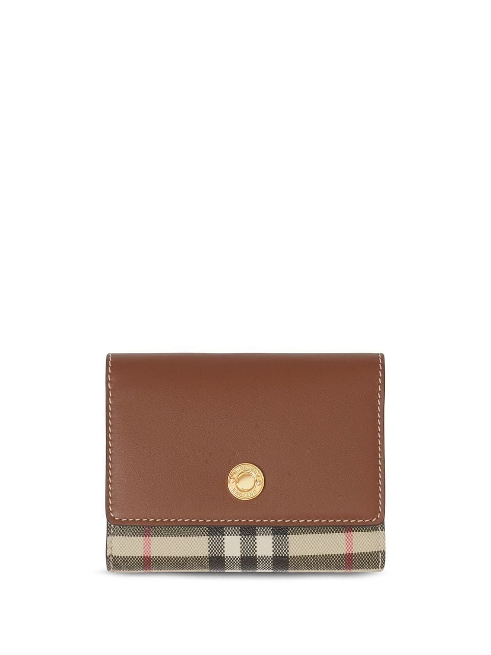 Vintage Check tri-fold wallet - 1