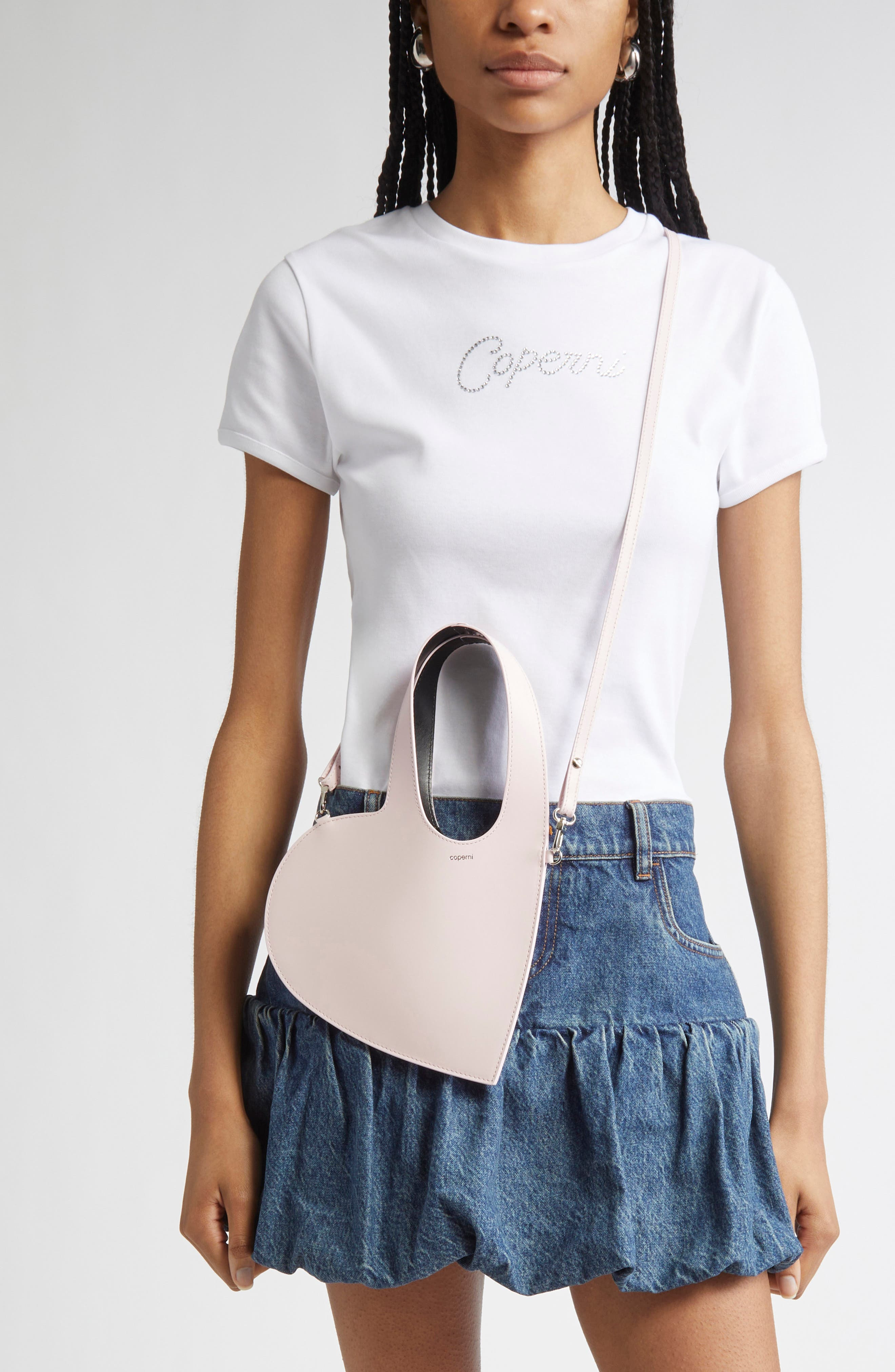 Coperni Mini Heart Leather Belt Bag in Pink at Nordstrom - 2