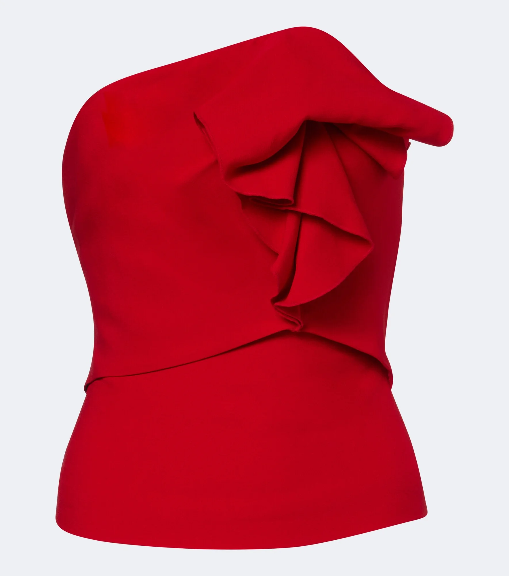 Ruffled wool and silk cady corset - 1