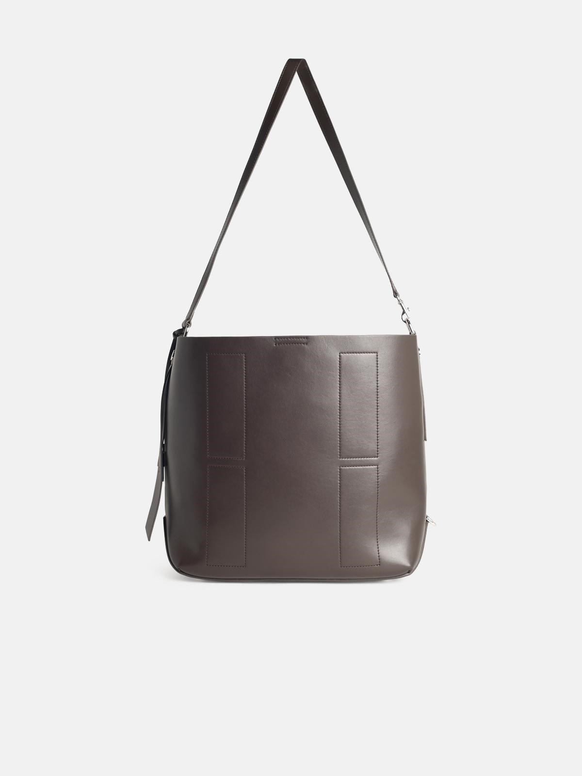 CHOCOLATE LEATHER BAG - 1