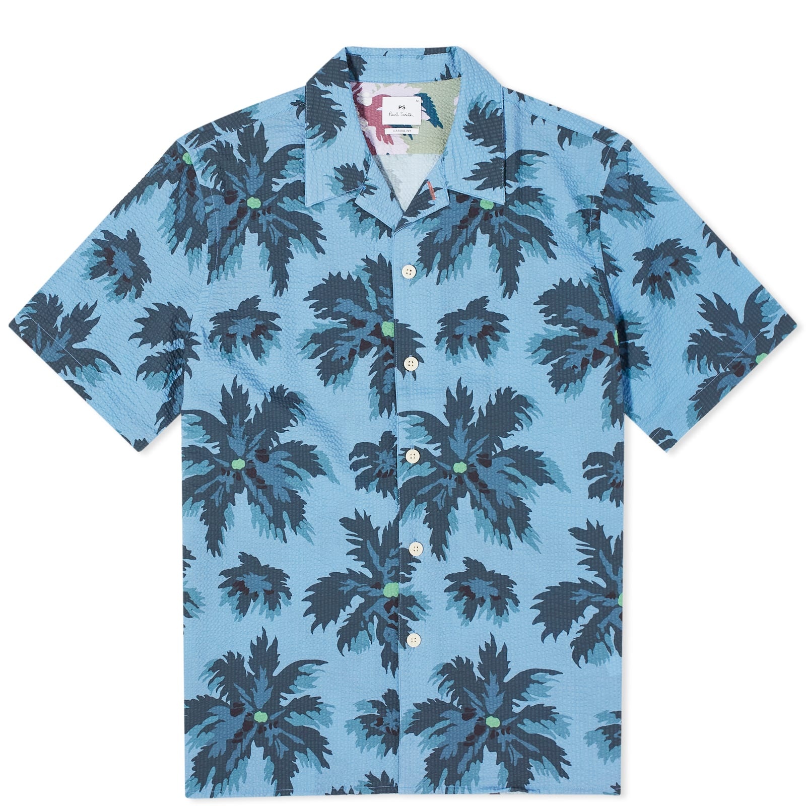 Paul Smith Seersucker Printed Vacation Shirt - 1