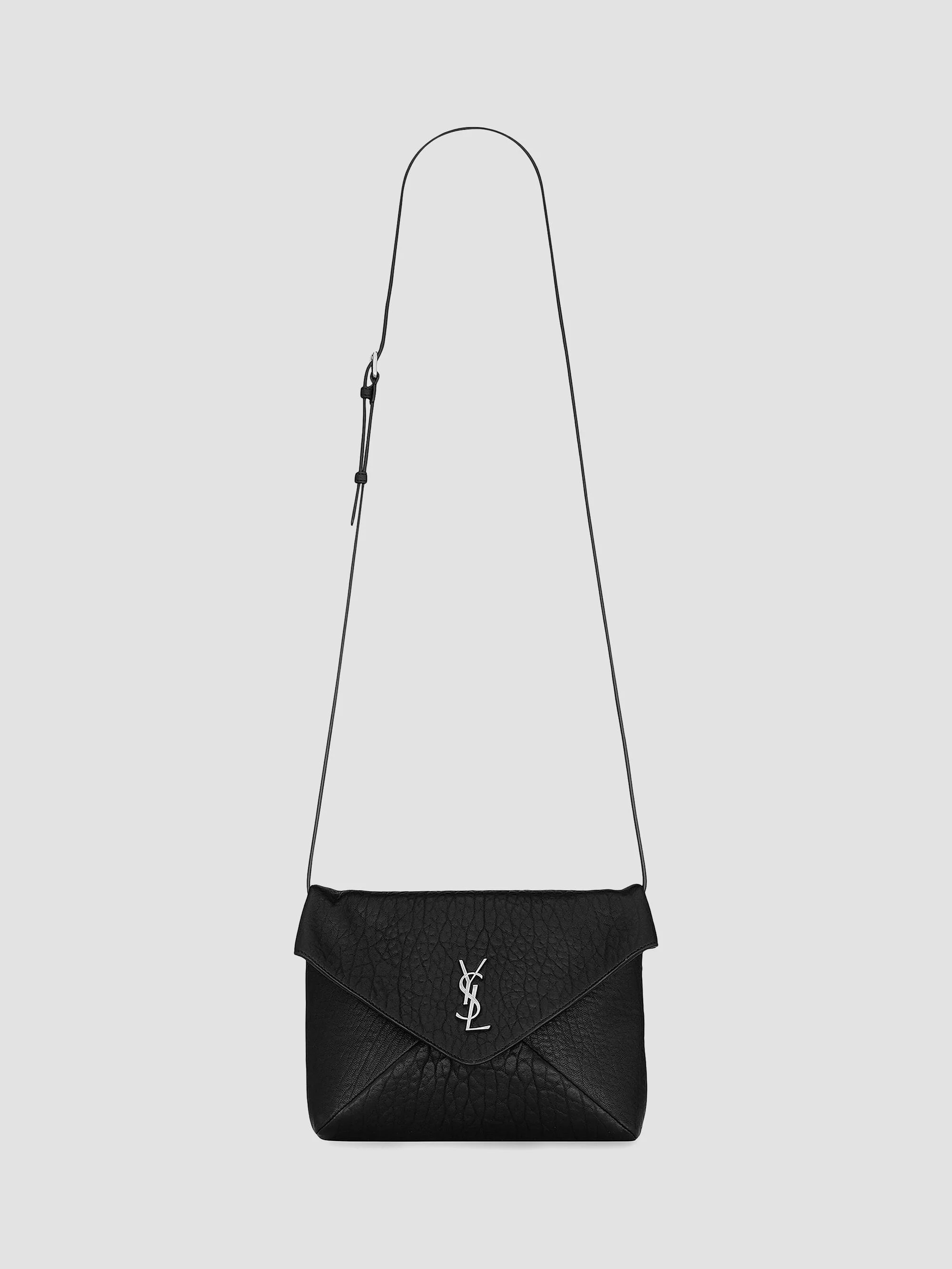 Women's Cassandre Envelope Messenger in Lambskin - Black - 1