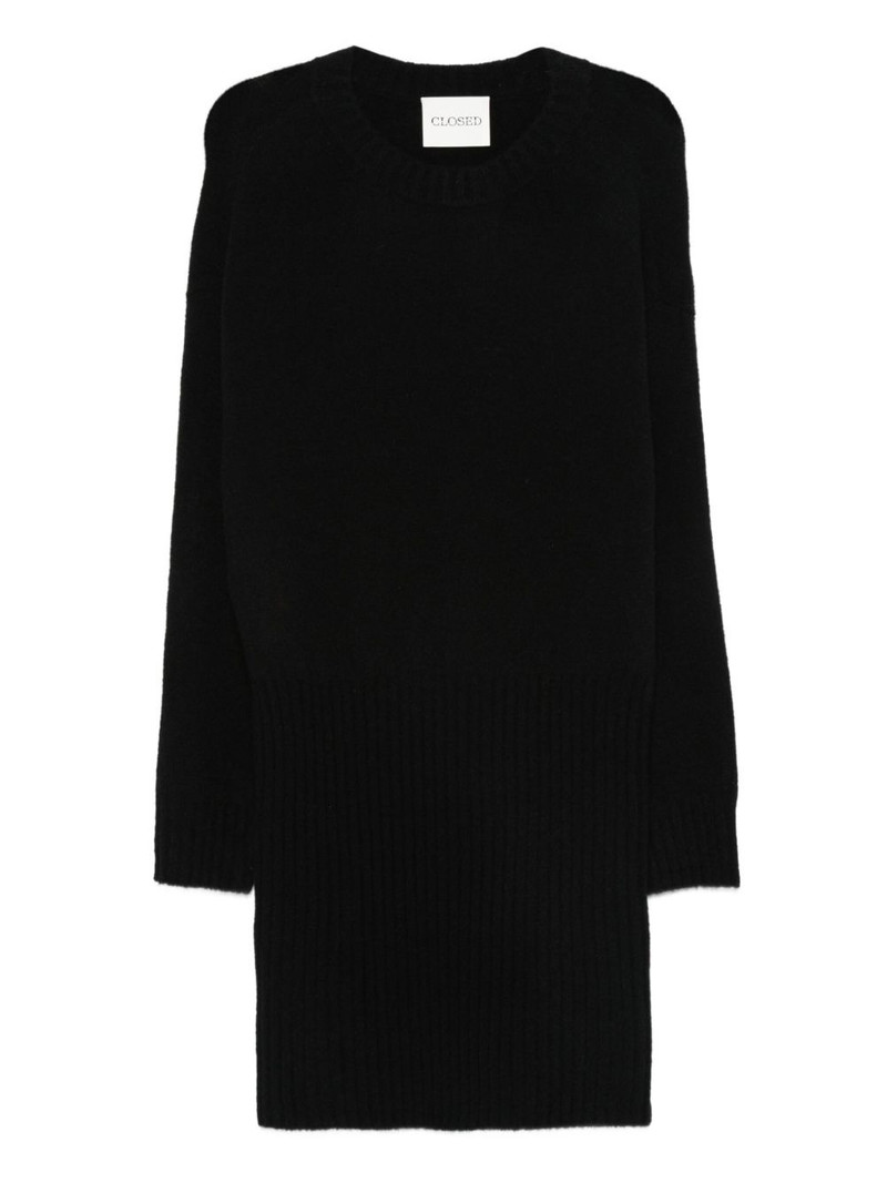 crew-neck knit midi dress 1