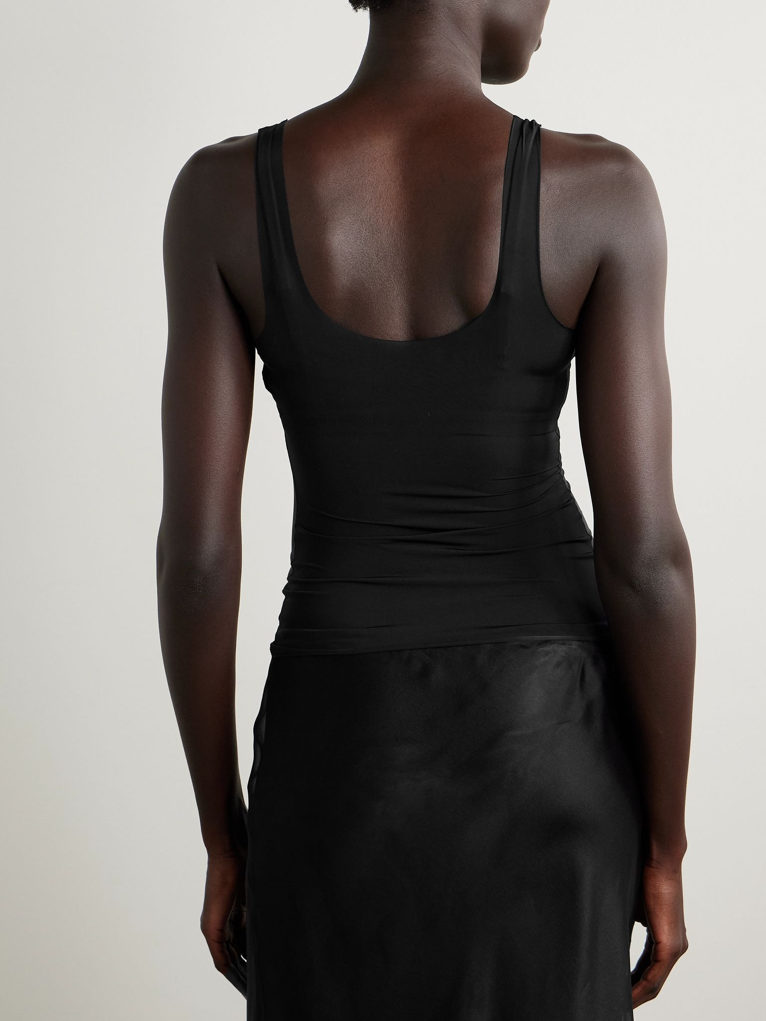 Milky Sheer Tank - Obsidian Black - 3