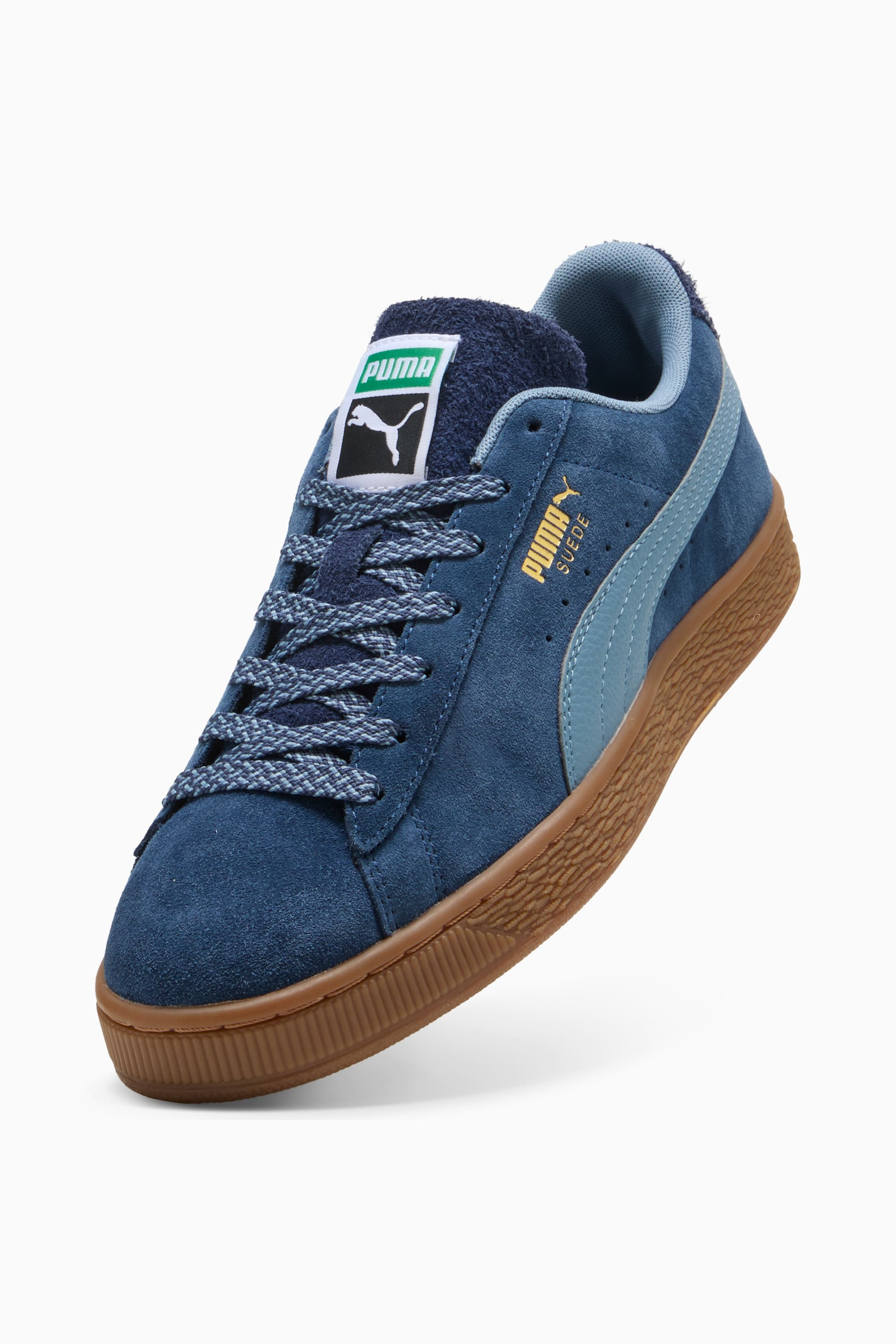 Suede Fuzzy Sneakers - 8