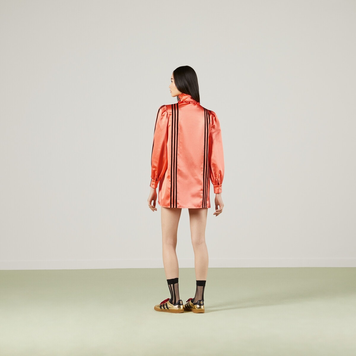 adidas x Gucci silk duchesse shirt - 6