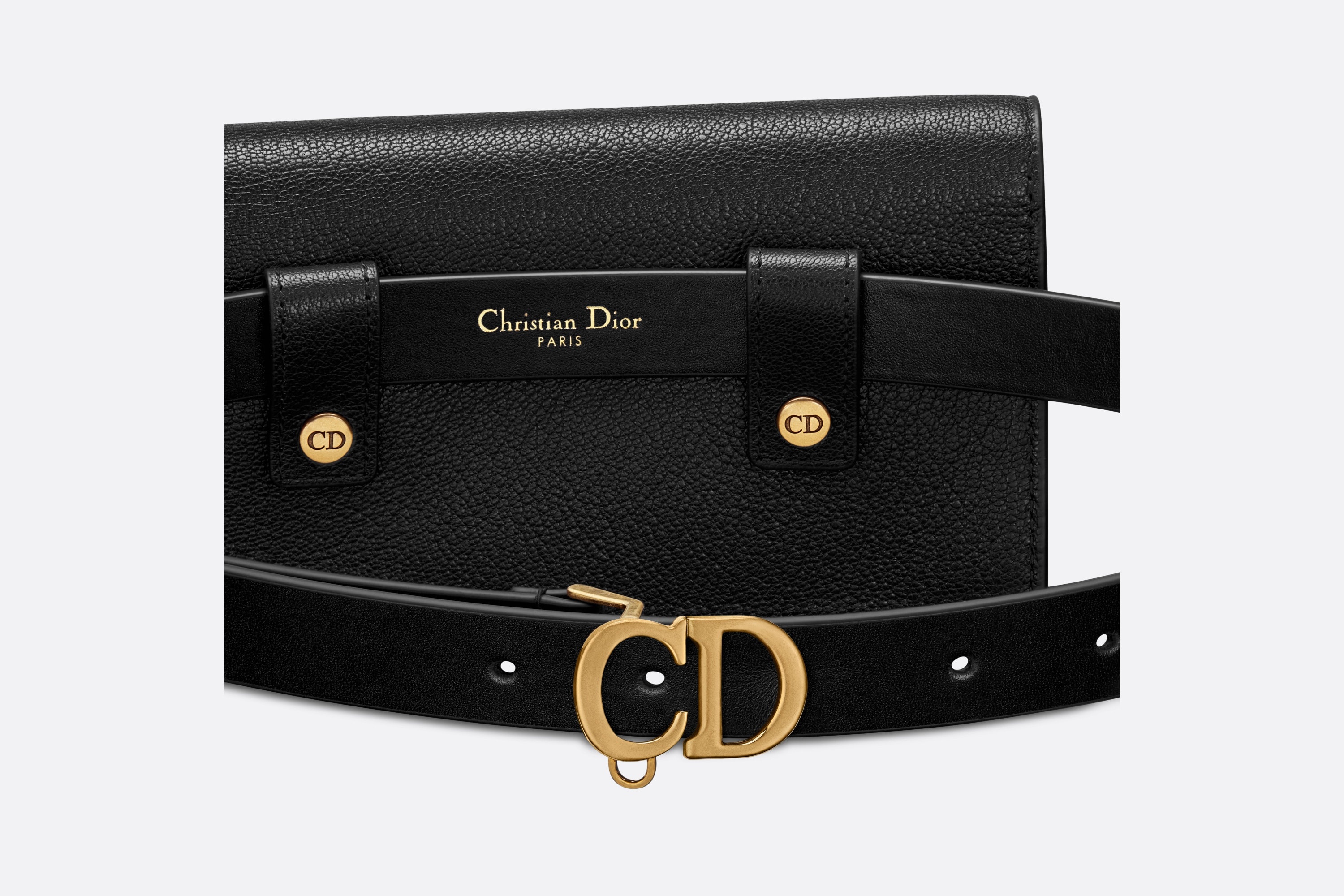 Dior Belt 30 Montaigne in Black