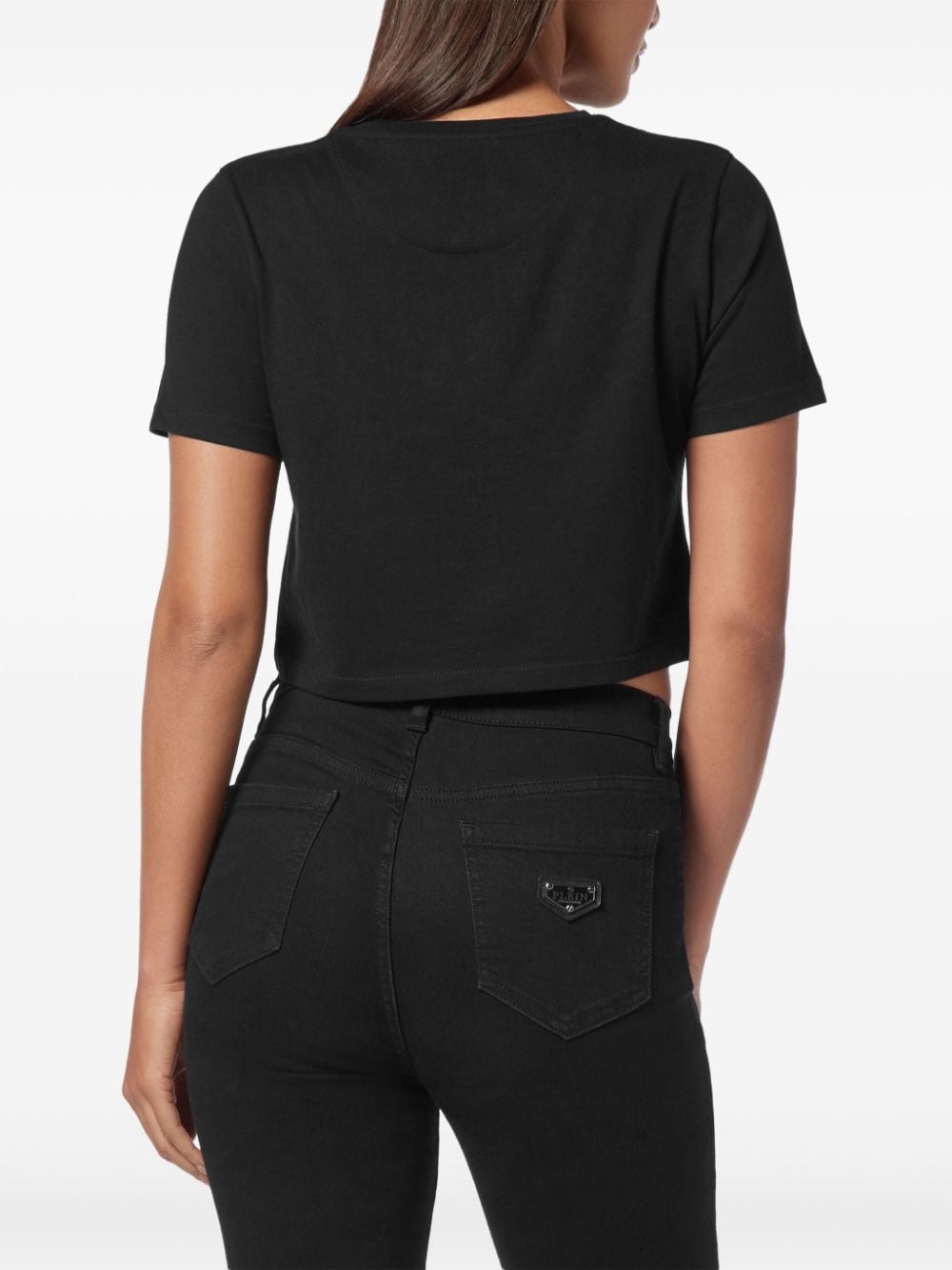 Hexagon rhinestone T-shirt - 3