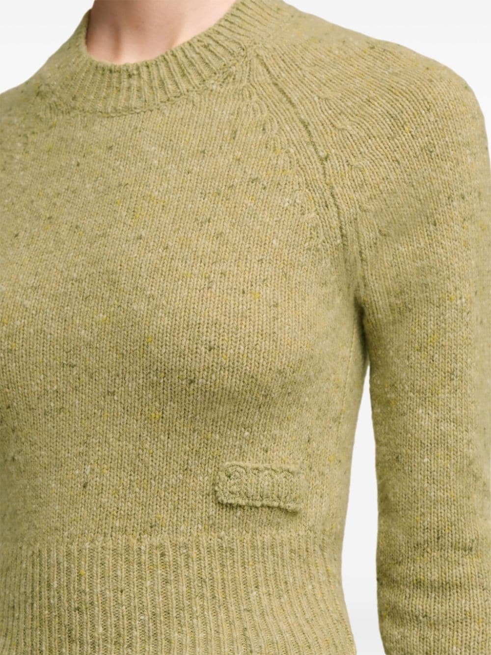 Ami de Coeur-embroidered mÃ©lange jumper - 6