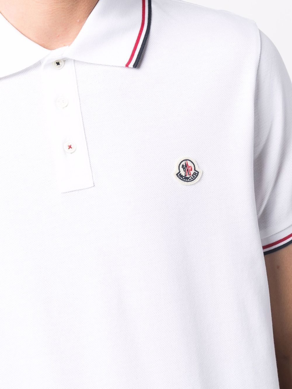 logo-patch polo shirt - 5