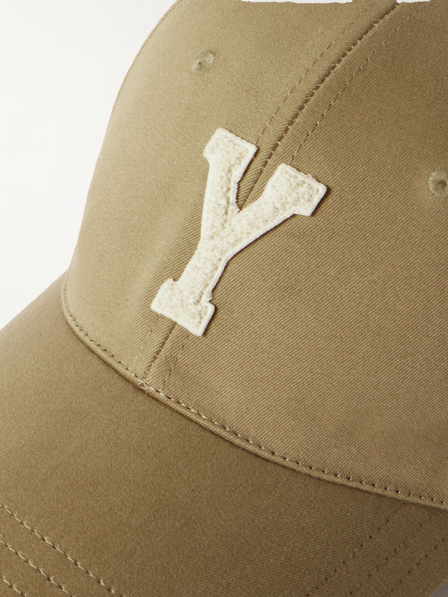 Logo-Appliquéd Cotton-Twill Baseball Cap Sand - 4