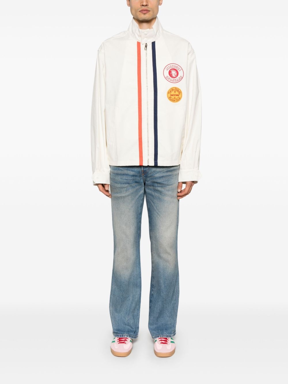 patch-detail jacket - 2