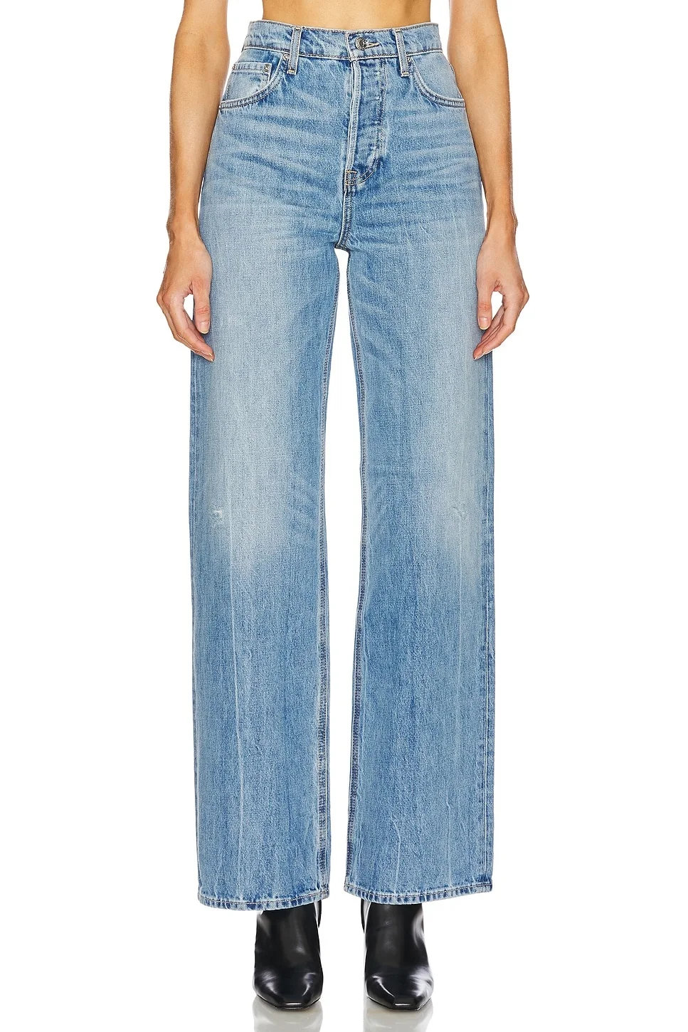 Brooklyn High Rise Straight Jeans - 1