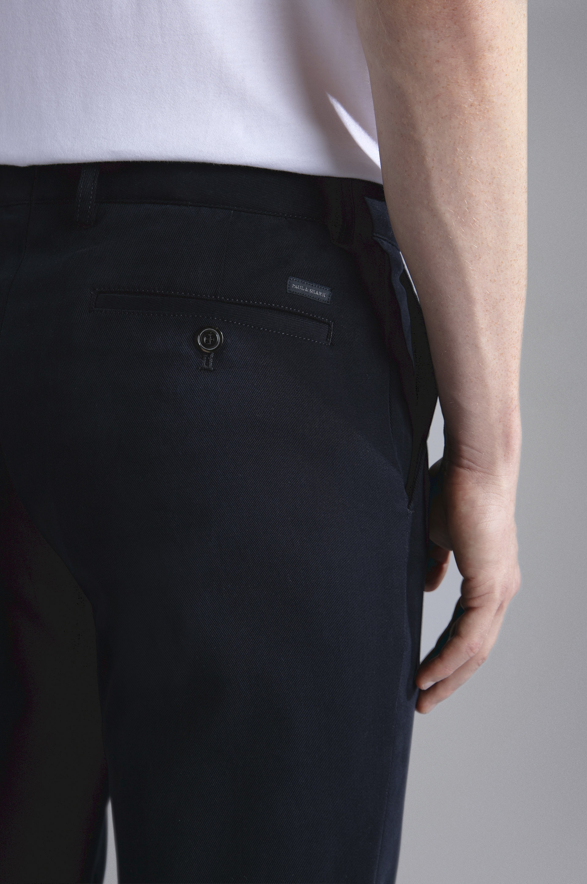 CHINO COTTON STRETCH TROUSERS - 3