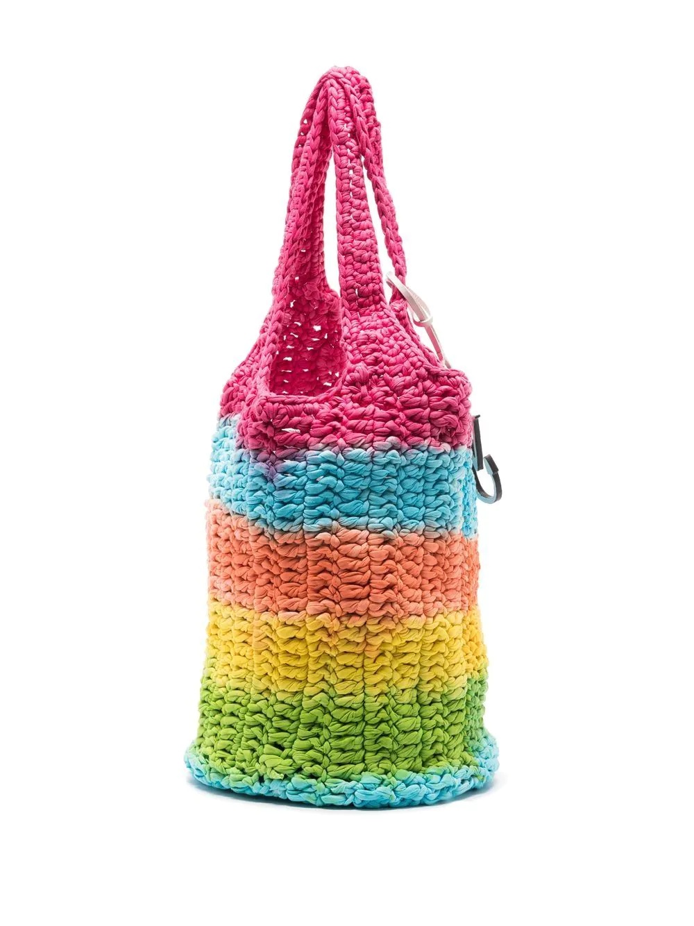 striped knitted shopper - 3