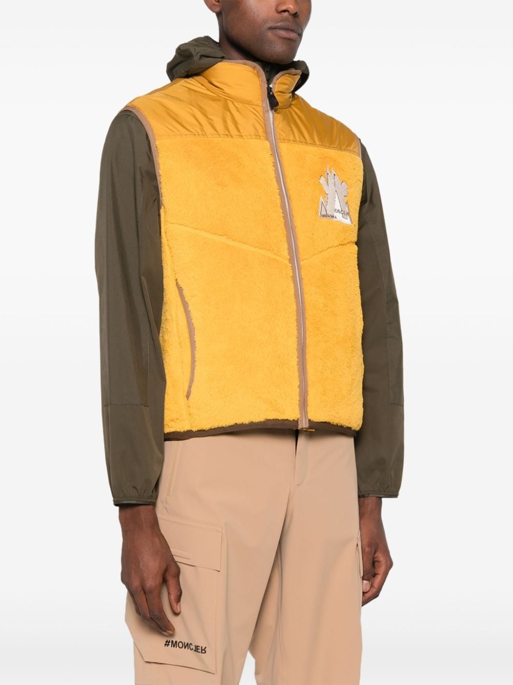 fleece down gilet - 3