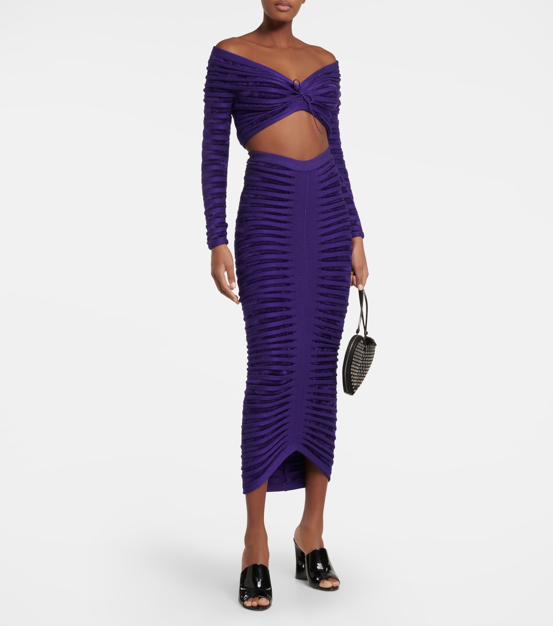 Off-shoulder cinched top - 2