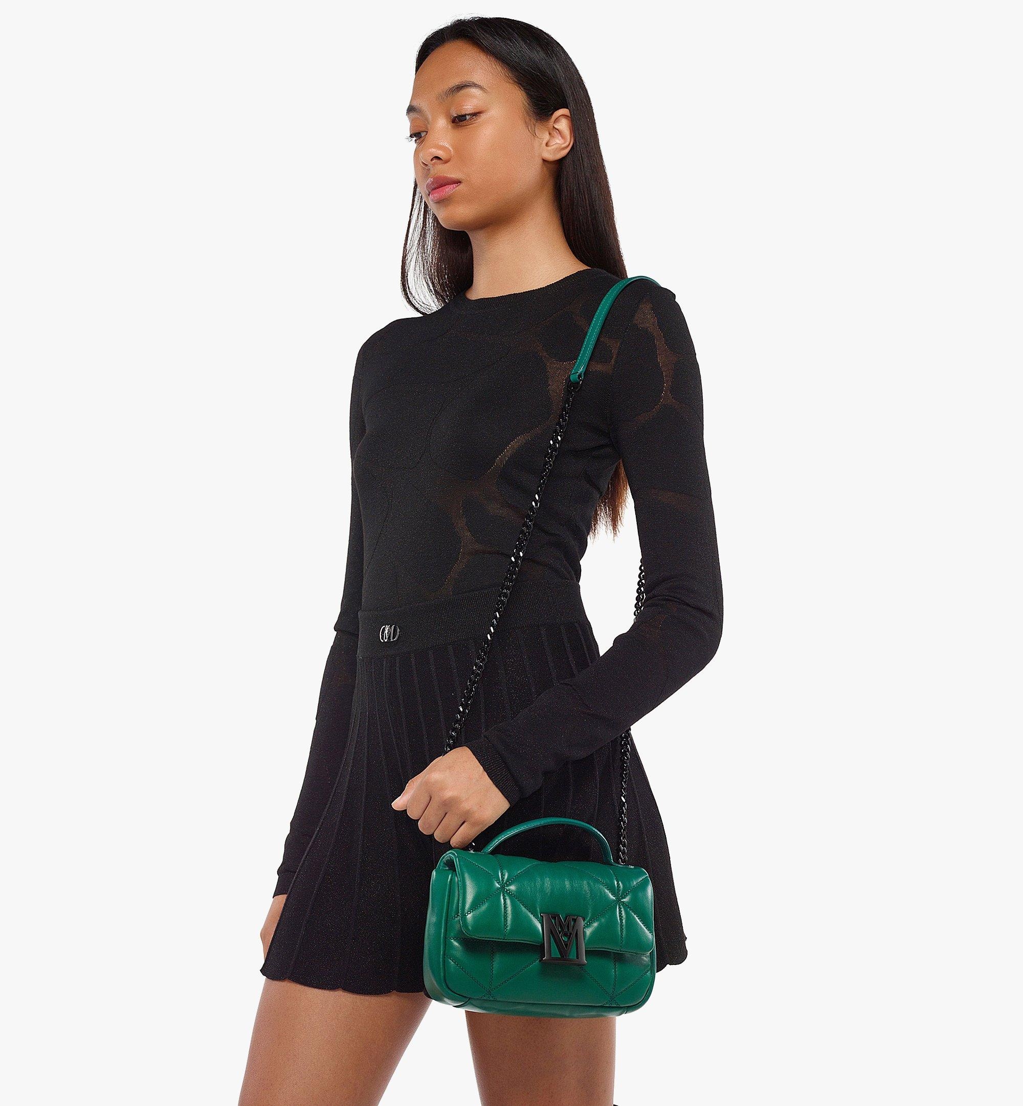 Travia Satchel in Cloud Quilted Leather - 7