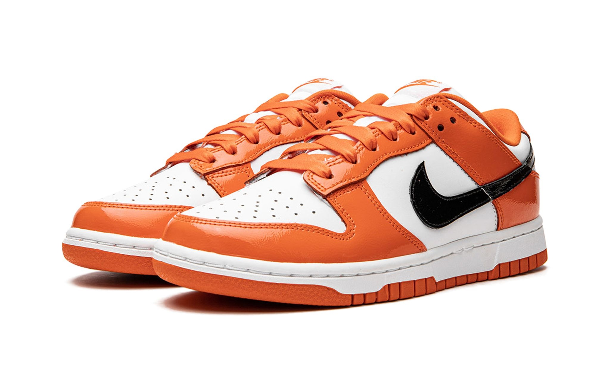 WMNS Dunk Low "Orange / Black Patent Leather" - 2