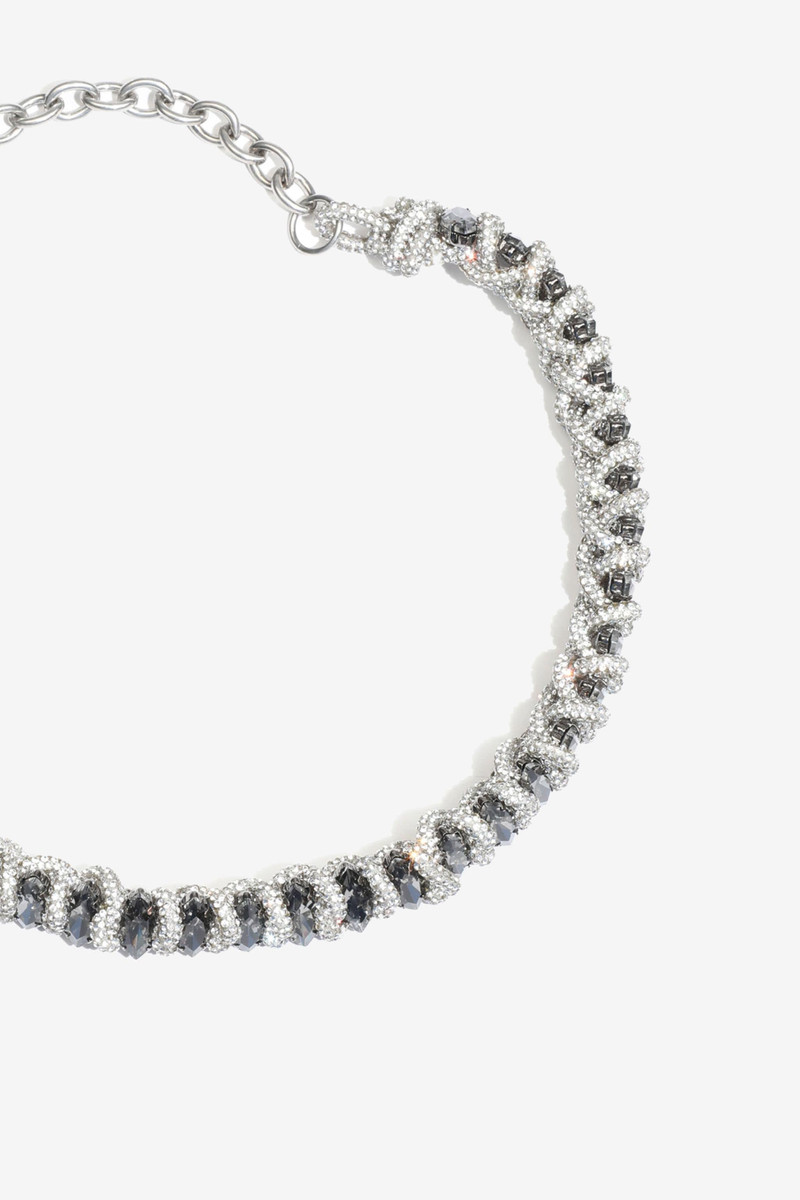 N°21 TWISTED CRYSTAL-EMBELLISHED NECKLACE outlook