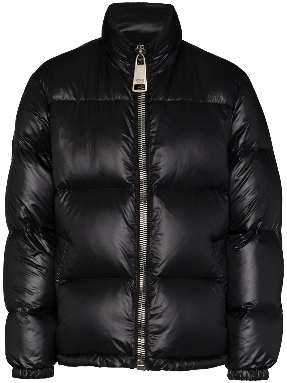 logo-appliqué puffer jacket - 1