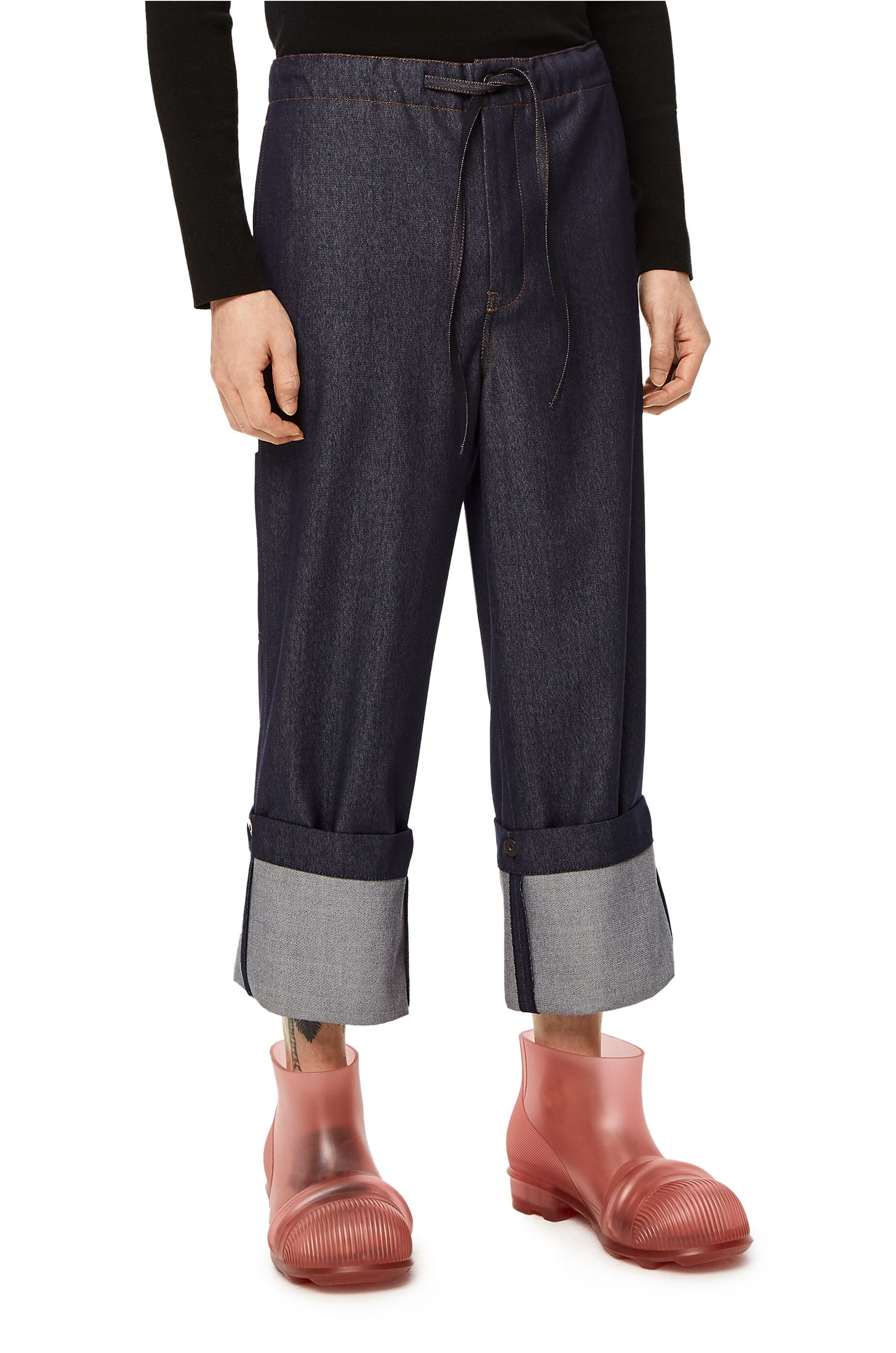 Drawstring trousers in wool - 3