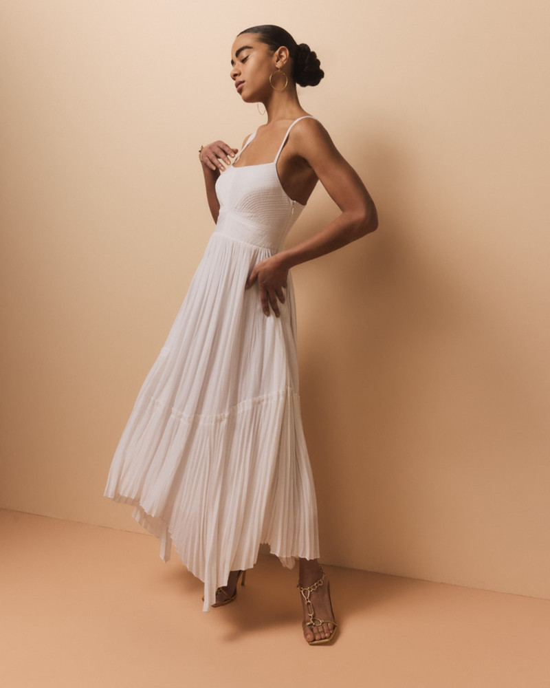 RAMY BROOK August Pleated Handkerchief Dress outlook
