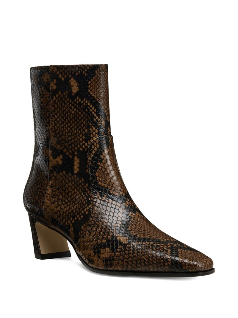 Stuart Weitzman 50mm Stassi snakeskin-effect boots outlook
