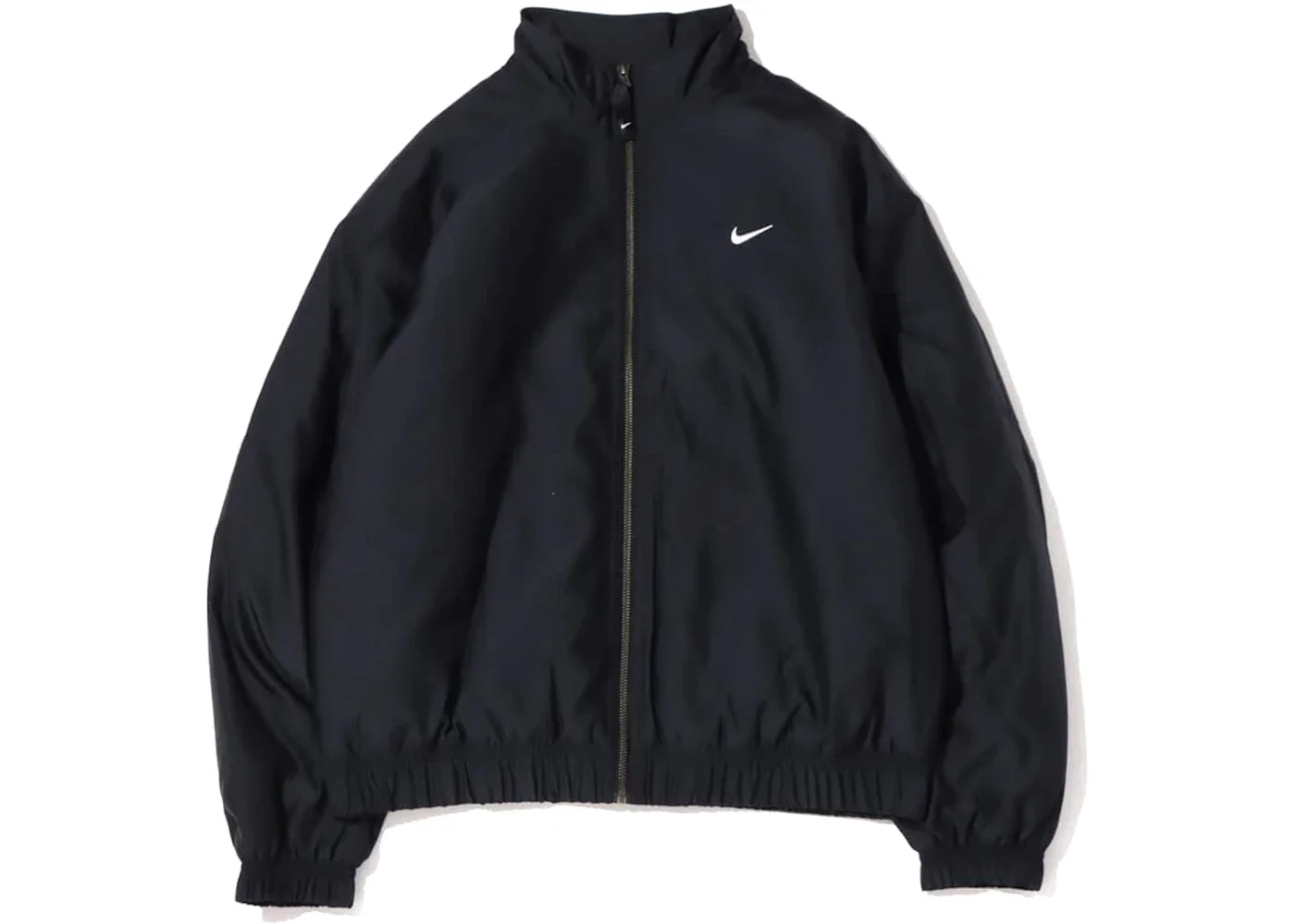 Nike Solo Swoosh Satin Bomber Jacket (Asia Sizing) Black Kumquat - 1