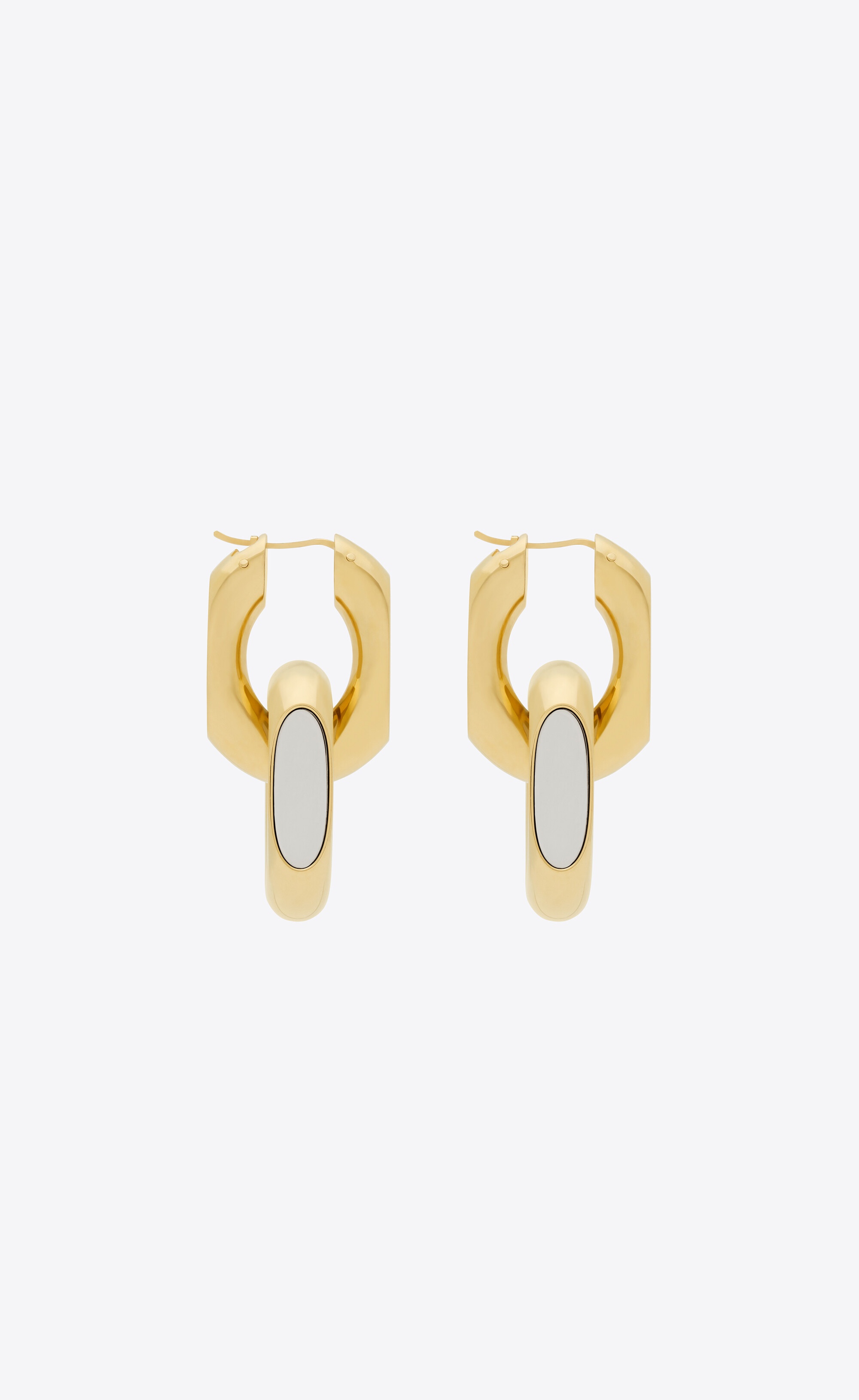 cassandre duo link earrings in metal - 4