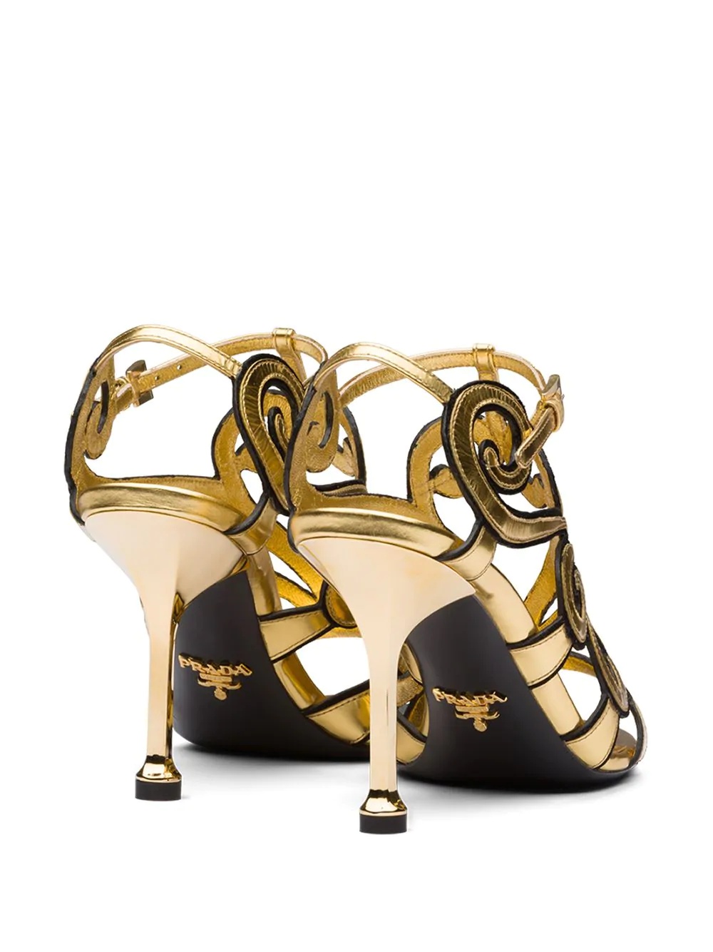 baroque-style ankle strap sandals - 3