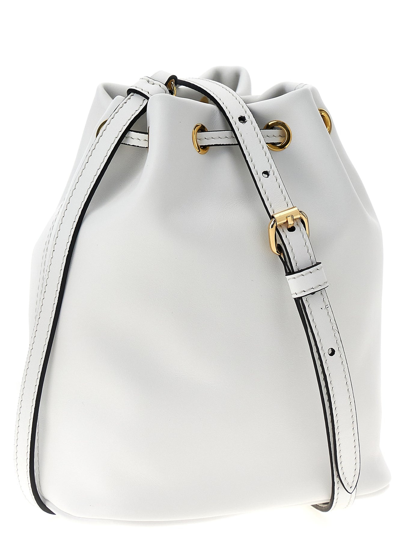 Logo Bucket Bag Crossbody Bags White - 2