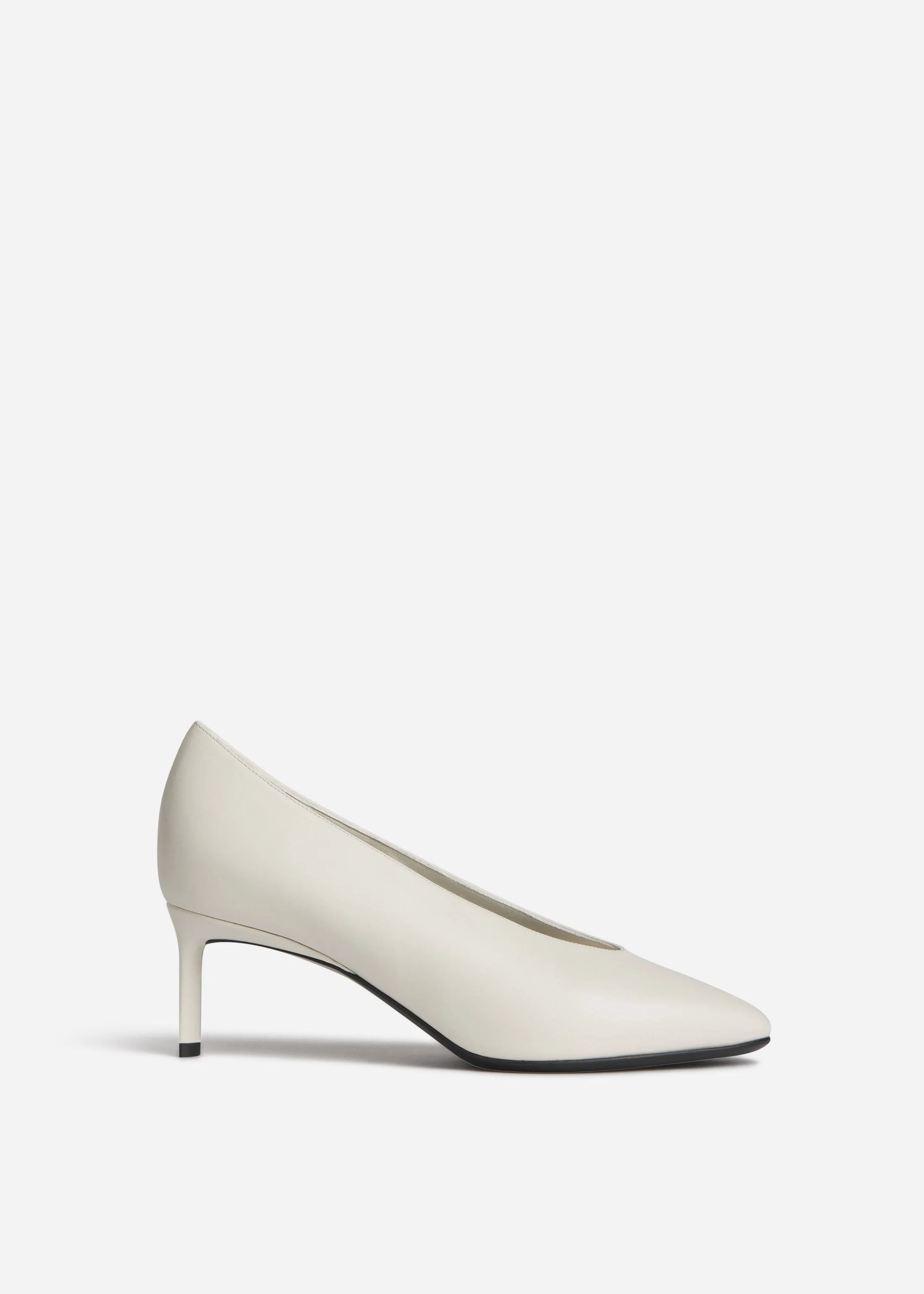 Pointed Kitten Heel in Leather - 1