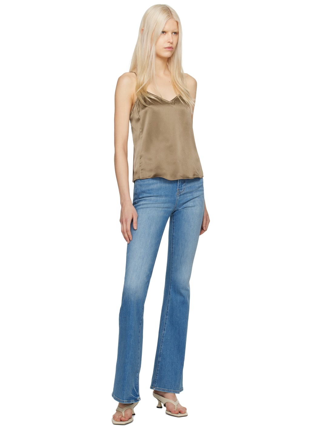 Blue 'Le High Flare' Jeans - 4