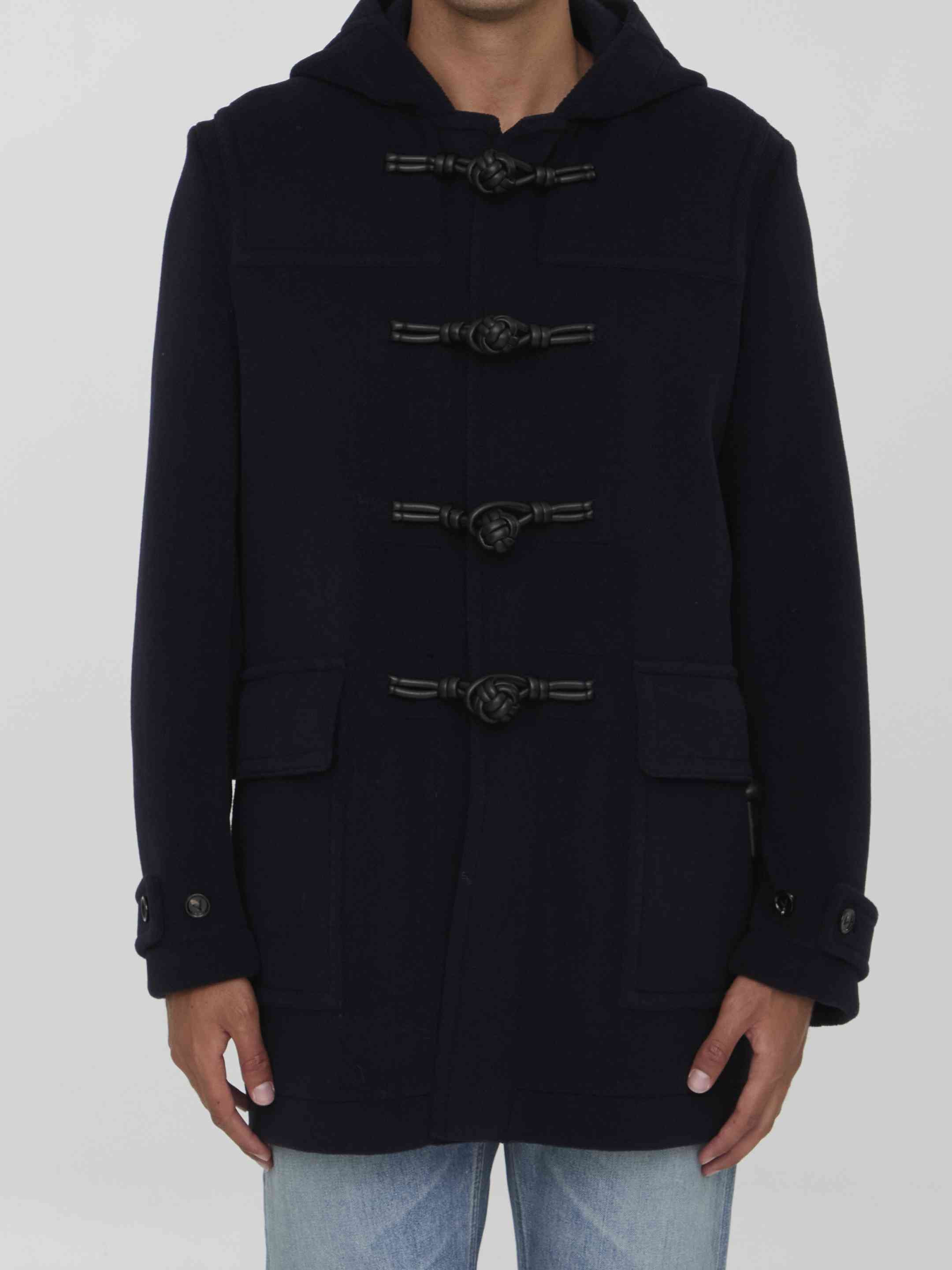 Bottega Veneta Men Duffle Coat In Wool - 1