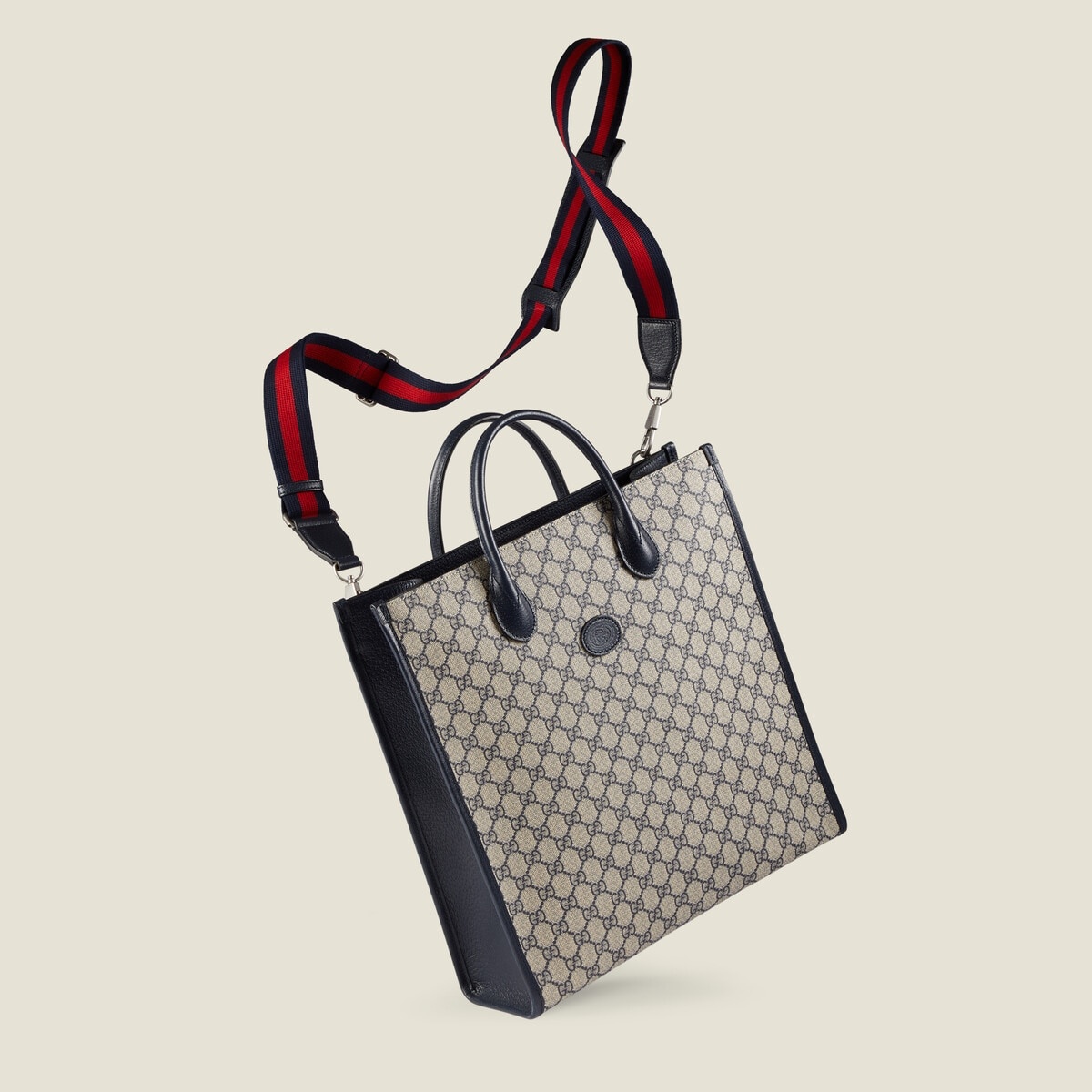 Medium tote bag with Interlocking G - 5