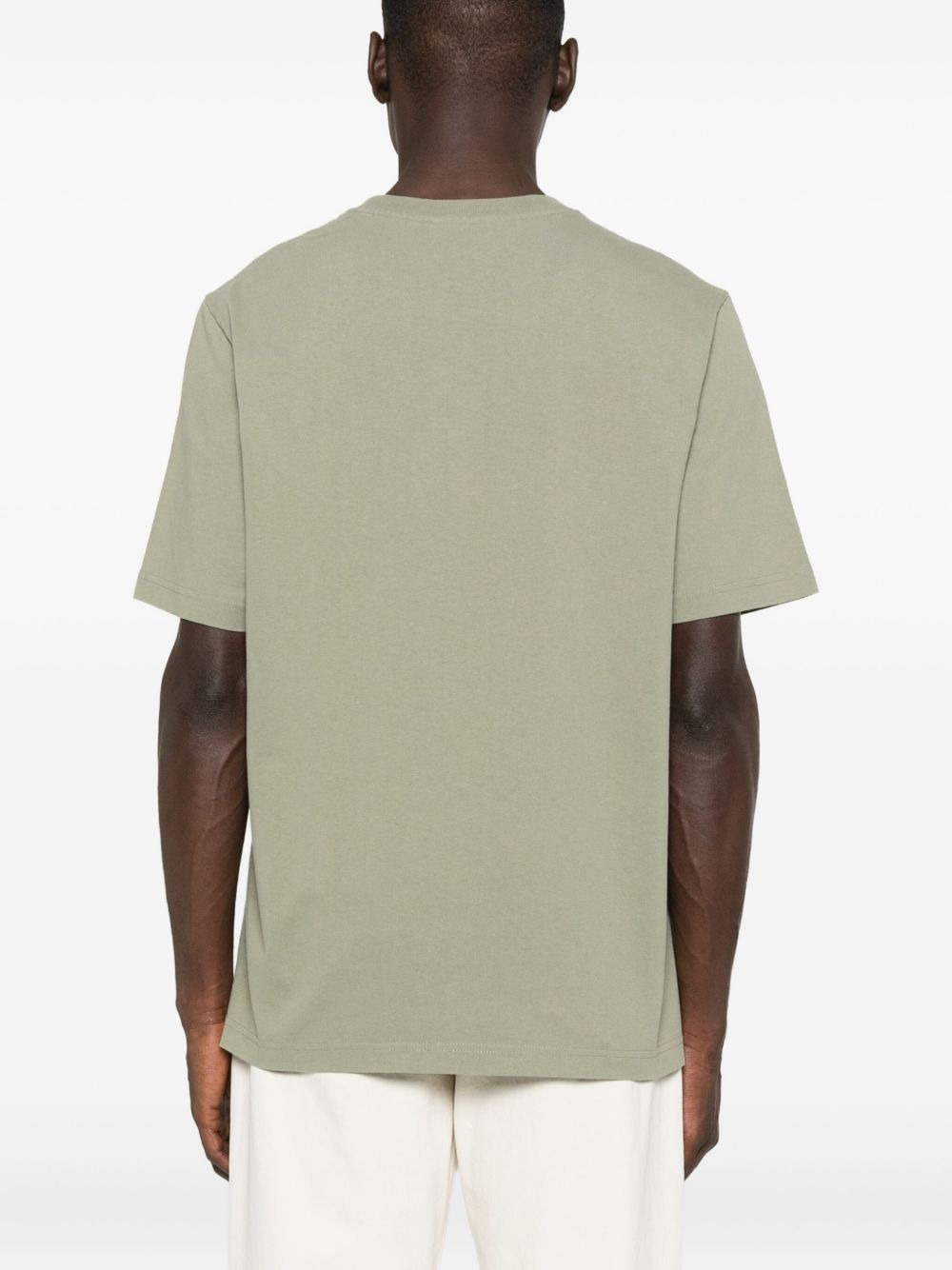 logo-embroidered cotton T-shirt - 3