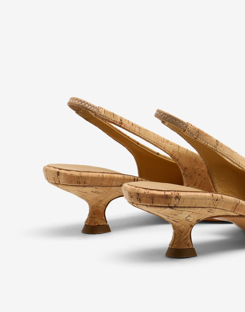 Cork slingback shoes 4
