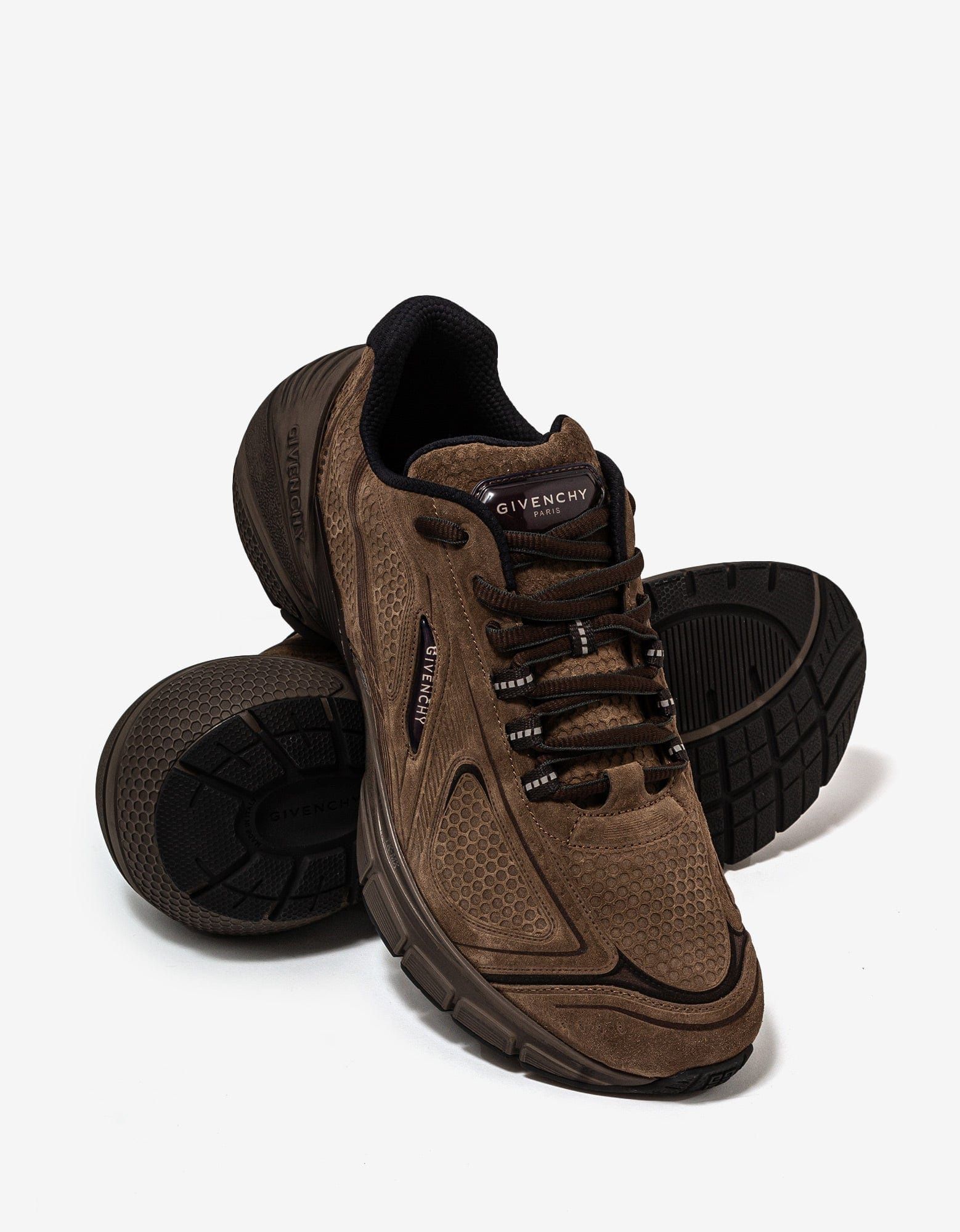 Givenchy Brown TK-MX Runner Suede Trainers - 6