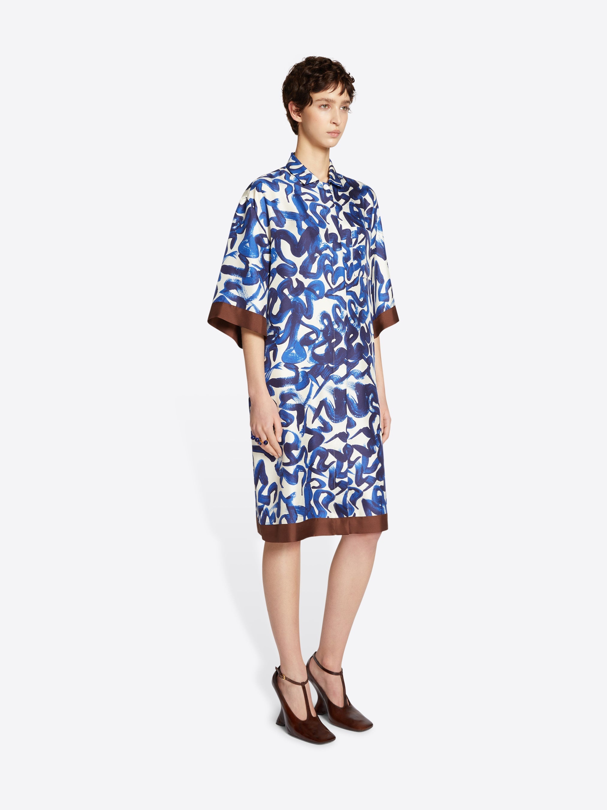 SILK SHIRT DRESS - 3