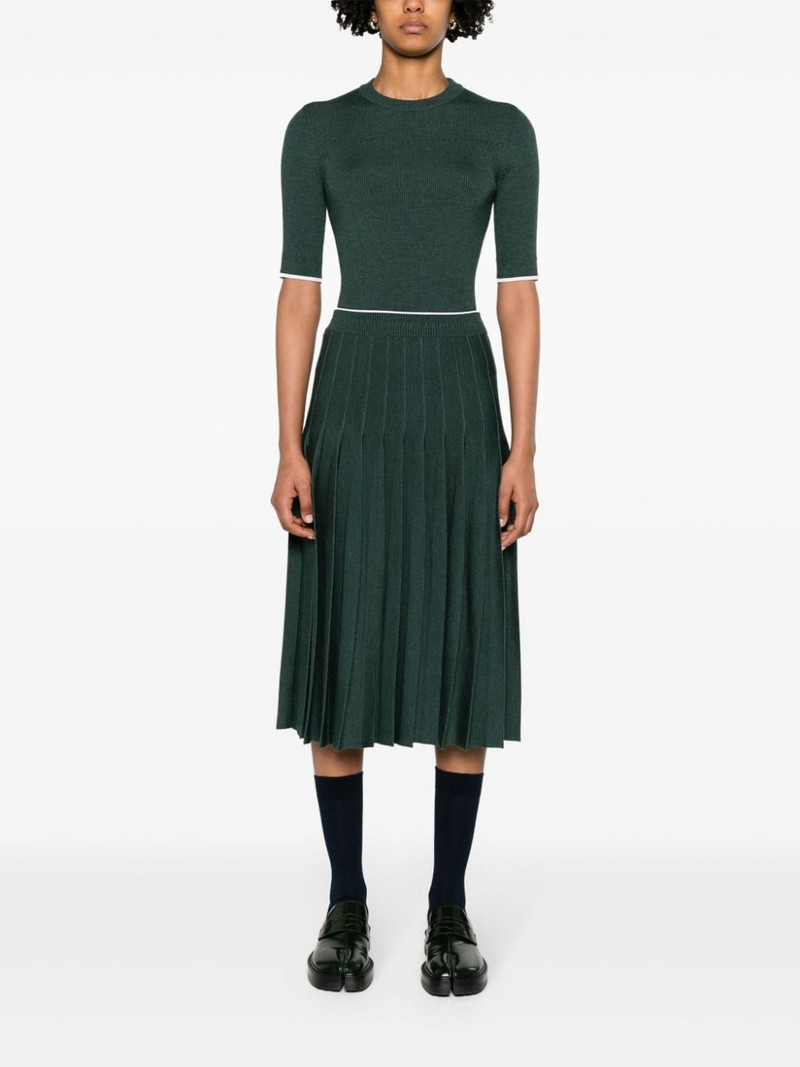 Thom Browne contrasting-trim ribbed jumper outlook