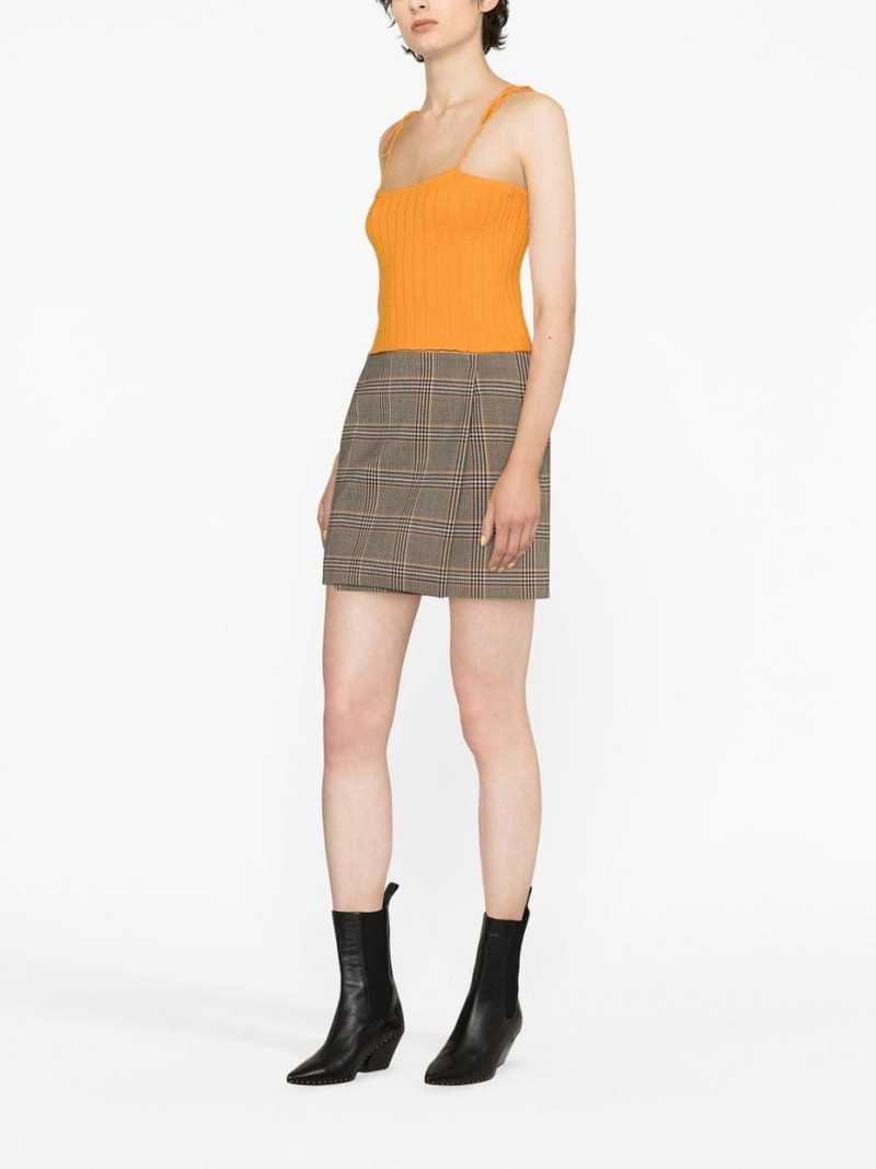 Sportmax Staffa check-pattern mini skirt outlook