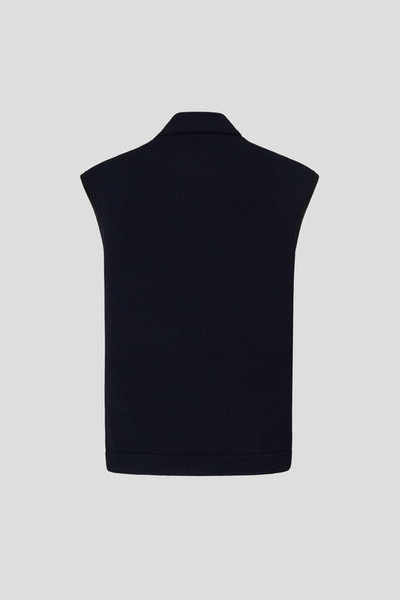 BOGNER Lucio Hybrid knitted vest in Dark blue outlook