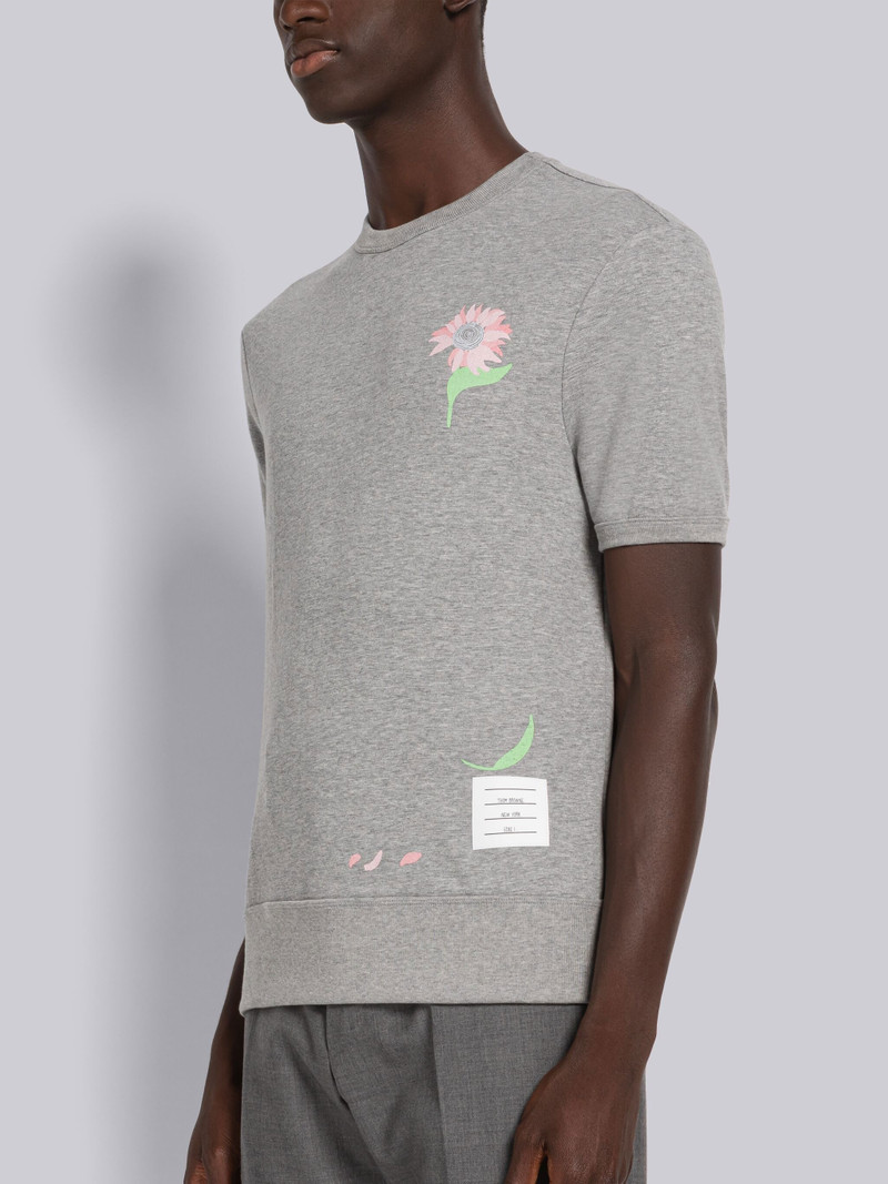 Thom Browne COTTON MILANO PRINTED PETAL SHORT SLEEVE SWEATSHIRT outlook