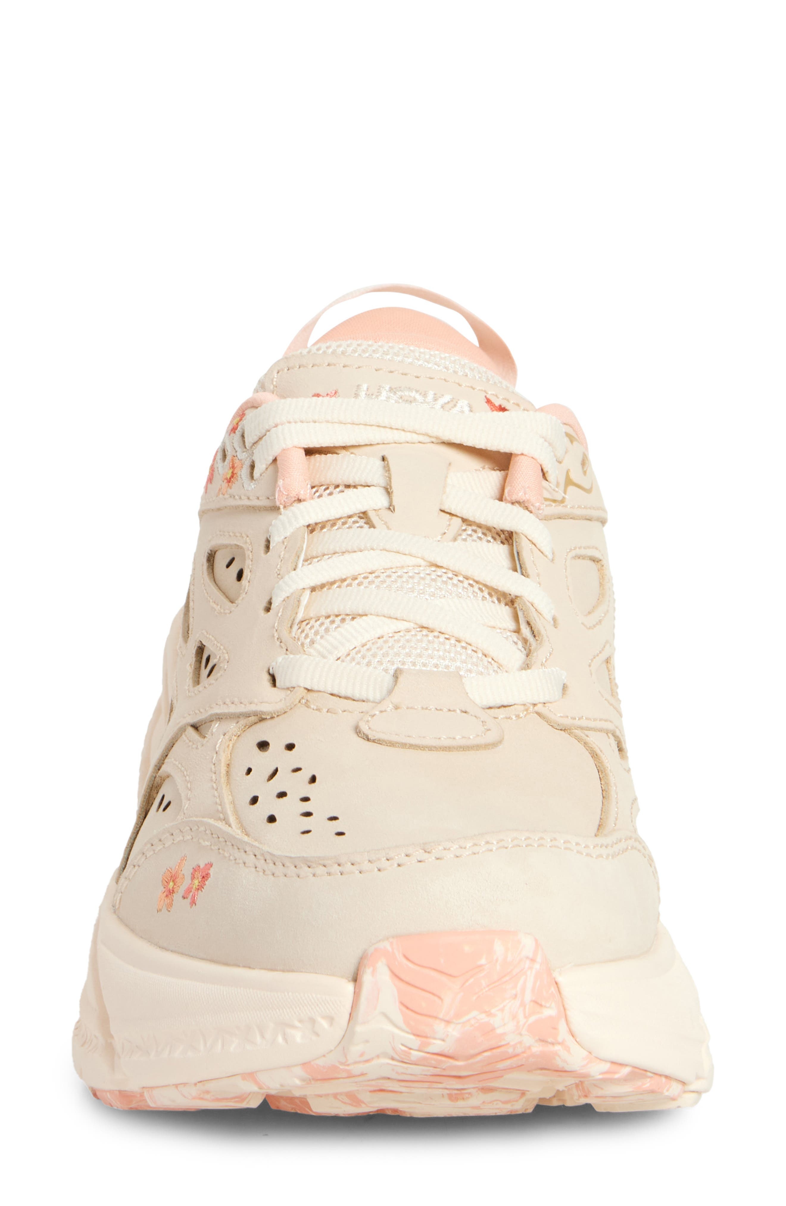 HOKA Gender Inclusive Vibrant Bloom Clifton L BP Sneaker in Vanilla /Dry Clay at Nordstrom - 4
